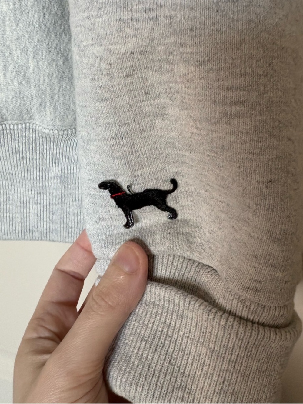90s Vintage The Black Dog Classic Heavyweight Fisherman Sweatshirt Size Medium - Picture 2 of 5